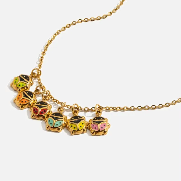 Rainbow_Beetle__necklace_gold_Stainless_steel