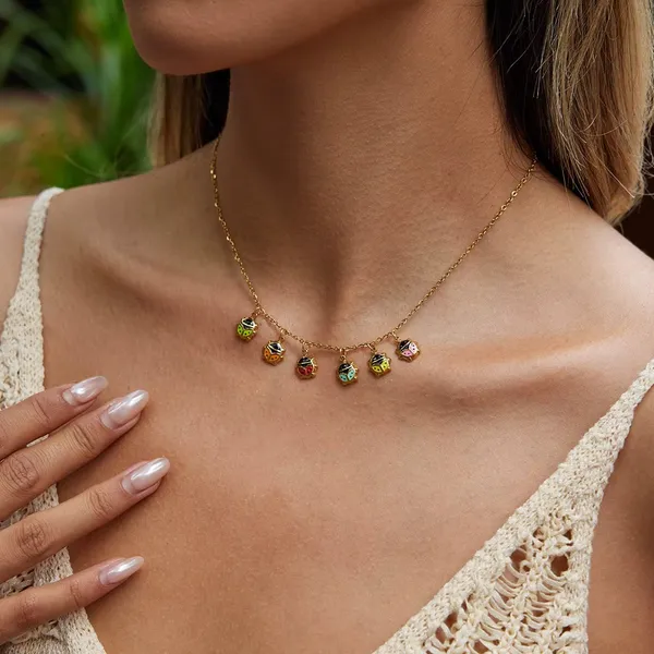 Rainbow_Beetle__necklace_gold_Stainless_steel