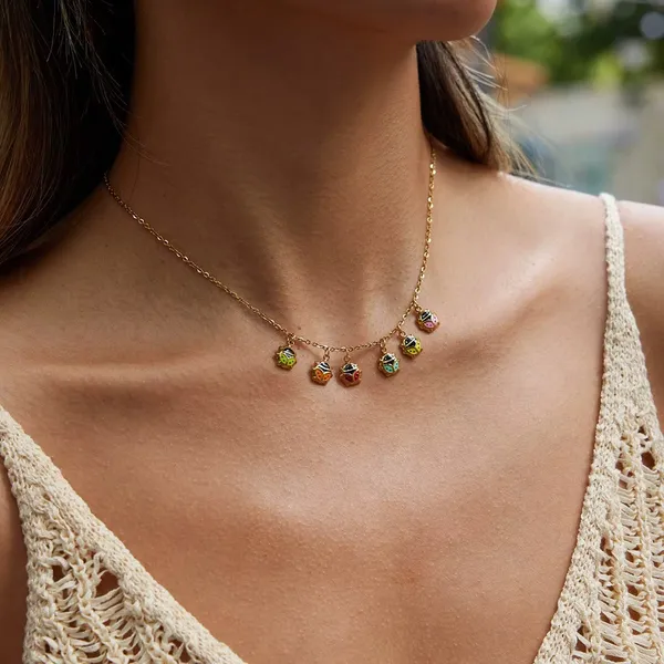 Rainbow_Beetle__necklace_gold_Stainless_steel