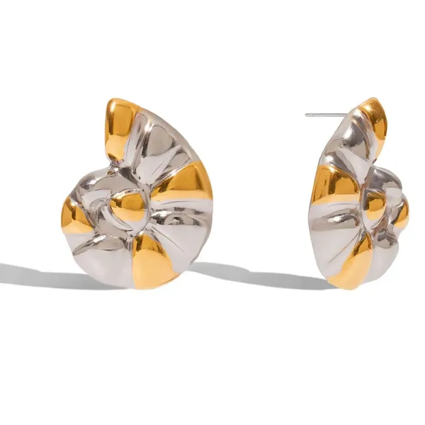 Shell_Siren__Earrings_gold_Stainless_steel