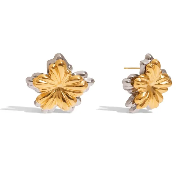 Petal_Bloom_Earrings__Earrings_gold_Stainless_steel