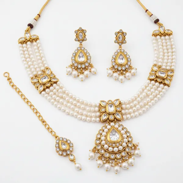 Pearl_Radiance_Bridal_Necklace_Set__Necklace__gold_white_Stainless_steel