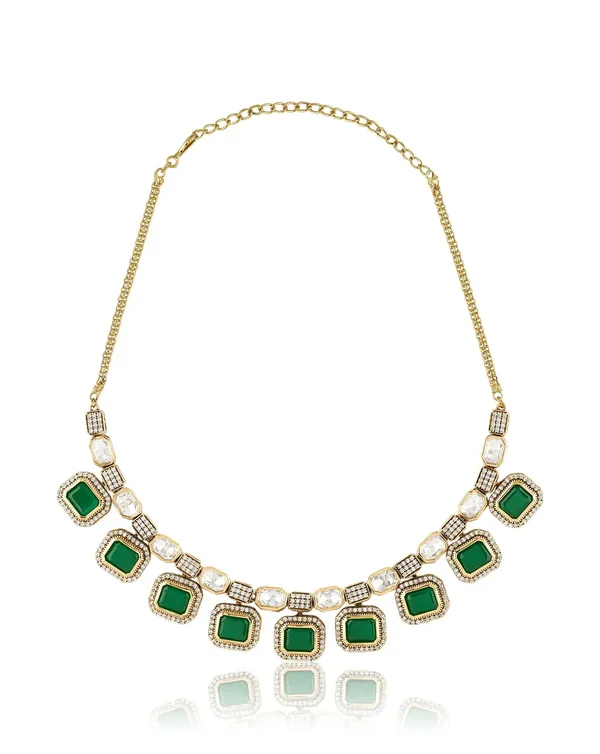 Emerald_Square_Kundan_Necklace_Set__Necklace__gold_Stainless_steel
