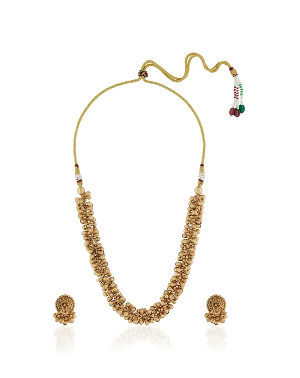 Ghungroo_Antique_Gold_Necklace_Set__Necklace__gold_Stainless_steel
