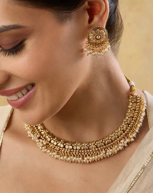 Sitara_Polki_Pearl_Necklace_Set__Necklace__gold_Stainless_steel