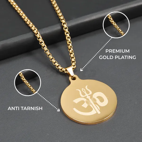 Om_Trishul_Pendant_Gold_Stainless_Steel_Necklace_Chain_For_Men_24_Inch__Necklace__gold_Stainless_steel