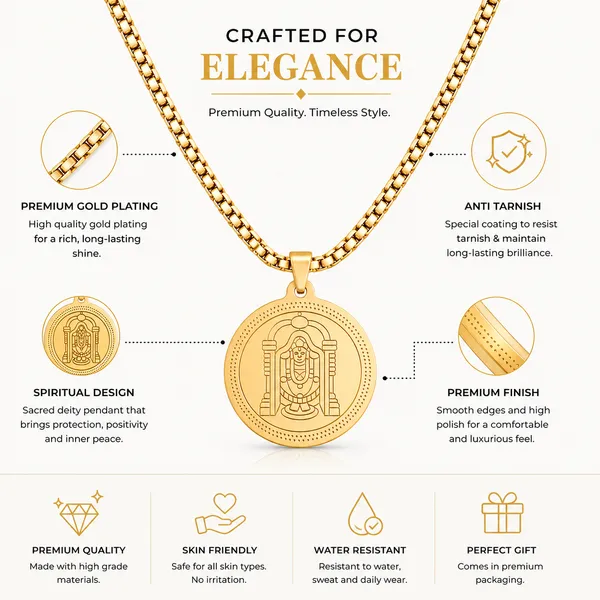 Divine_Tirupati_Balaji_Pendant_Gold_Stainless_Steel_Necklace_Chain_For_Men_24_Inch__Necklace__gold_Stainless_steel