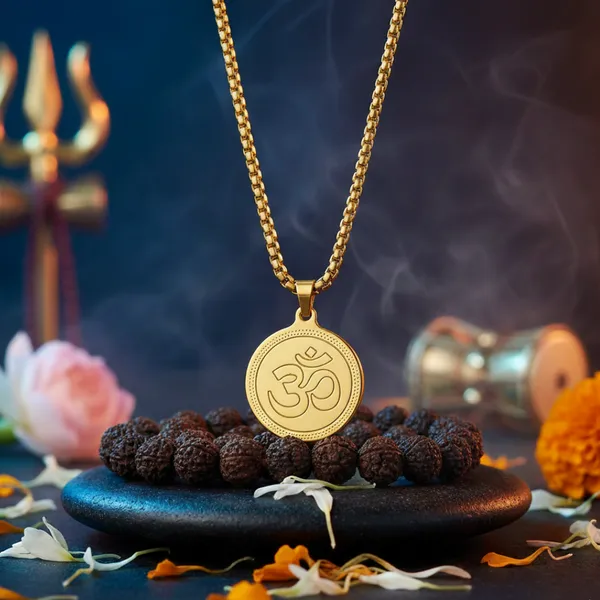 Om_Pendant_Gold_Stainless_Steel_Necklace_Chain_For_Men_24_Inch__Necklace__gold\_Stainless_steel