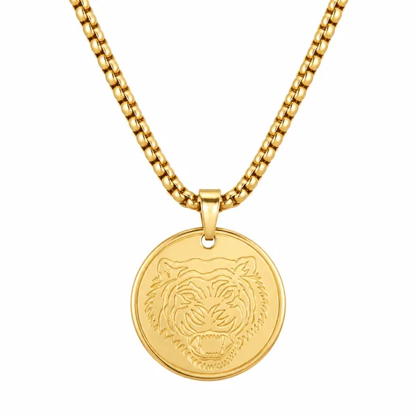 Tiger_Gold_Stainless_Steel_Pendant_Necklace_For_Men__Necklace__gold_Stainless_steel