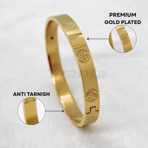 Stunning_Om_Men_S_Gold_Bracelet__Bracelet__gold_Stainless_steel