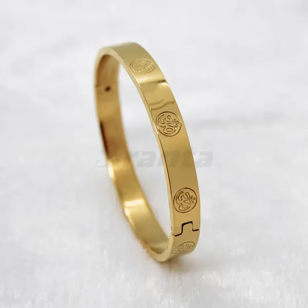 Stunning_Om_Men_S_Gold_Bracelet__Bracelet__gold_Stainless_steel