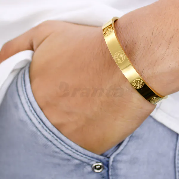 Stunning_Om_Men_S_Gold_Bracelet__Bracelet__gold_Stainless_steel