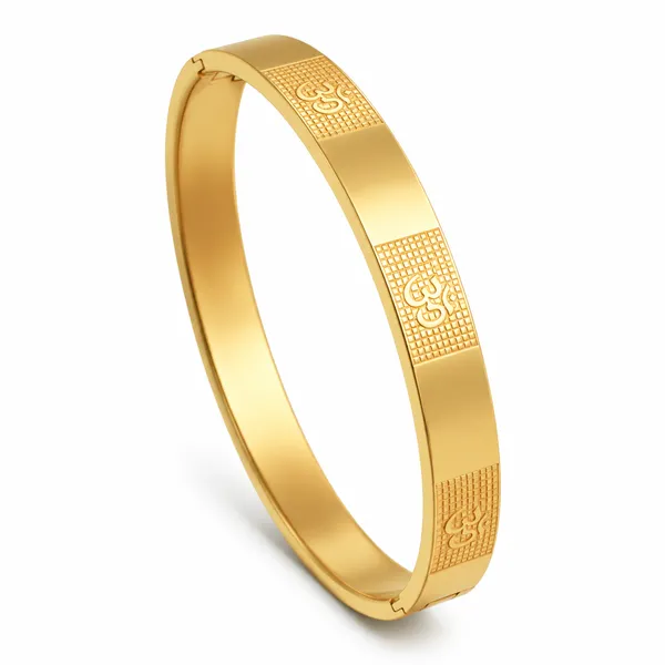 Om_Carving_Premium_Bracelet_For_Men_Gold_Bracelet__Gold_Stainless_steel