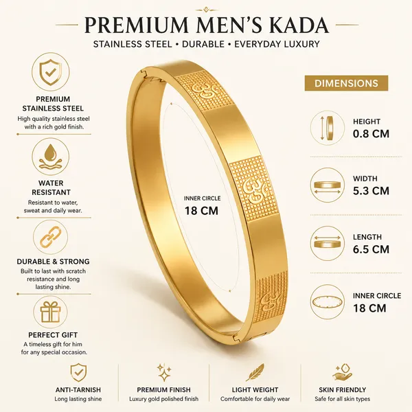 Om_Carving_Premium_Bracelet_For_Men_Gold_Bracelet__Gold_Stainless_steel