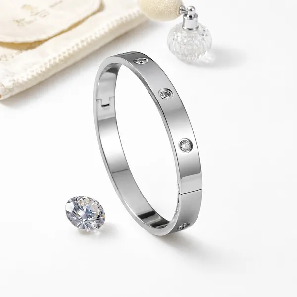 Classic_Love_Diamond_Silver_Bracelet_For_Men__Bracelet__silver_Stainless_steel