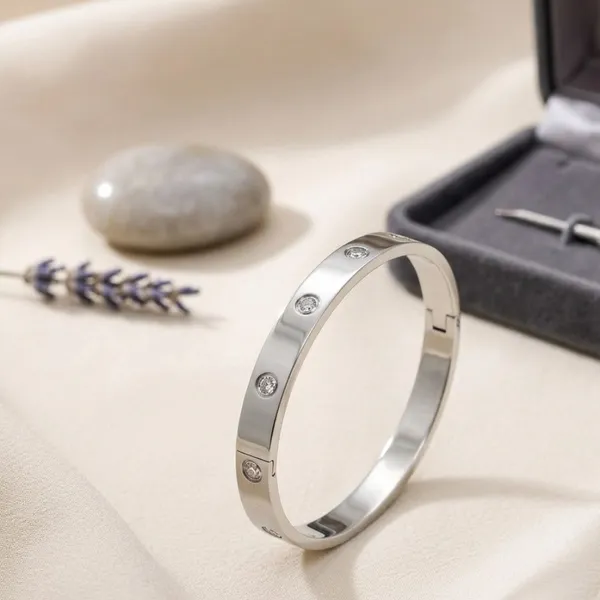Classic_Love_Diamond_Silver_Bracelet_For_Men__Bracelet__silver_Stainless_steel