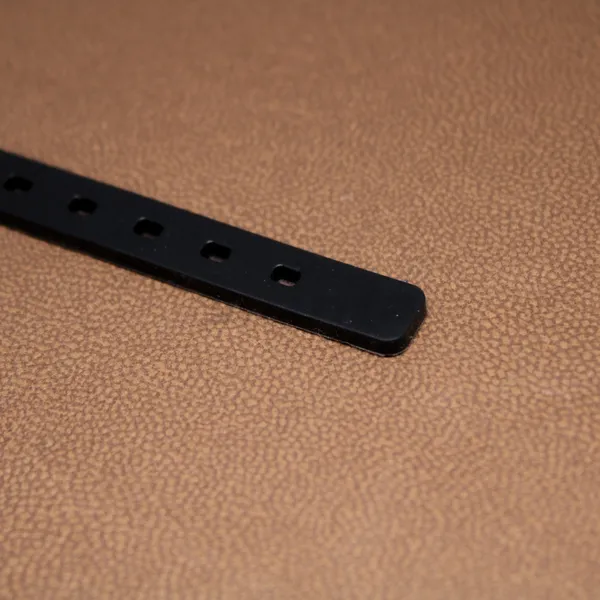 Ram_Shiny_Silicon_Belt_Men_S_Gold_Bracelet__Bracelet__gold_black_Stainless_steel