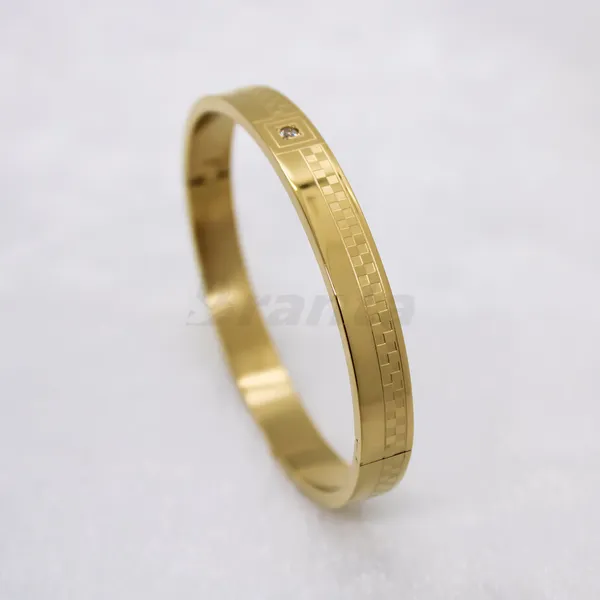Memoir_Chess_Design_Gold_Bracelet_For_Men__Bracelet__gold_Stainless_steel