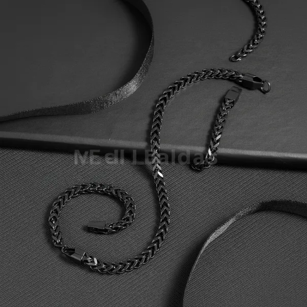Black_Chunky_Link_Stainless_Steel_Bracelet_For_Men_9_Inch__Bracelet__black_Stainless_steel