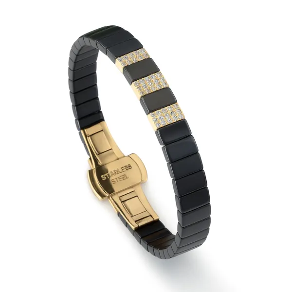 Luxury_Men_S_Ceramic_Stainless_Steel_Bracelet_Gold_Bracelet__Gold_black_Stainless_steel