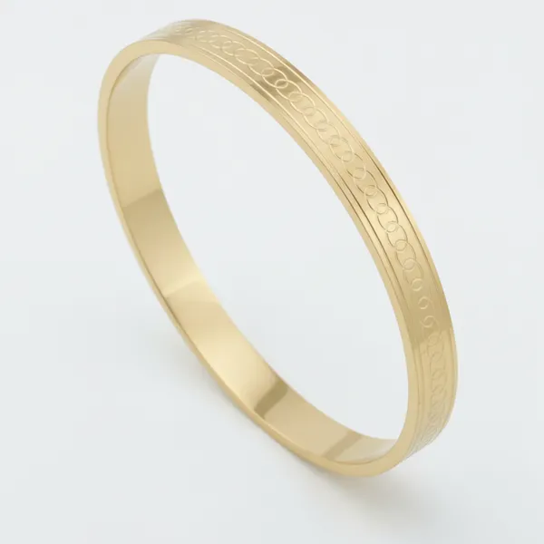 Circle_Touch_Bracelet_For_Men_7_Inch_Gold_Bracelet__Gold_Stainless_steel