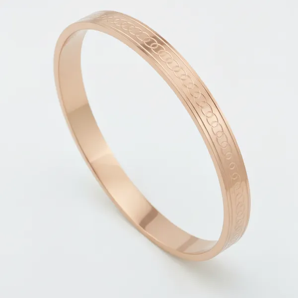 Circle_Touch_Bracelet_For_Men_7_Inch_Rose_Gold_Bracelet__Gold_Stainless_steel
