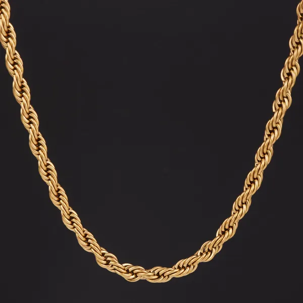 Gold_Plated_Rope_Chain_Bracelet_Combo_For_Men__Bracelet__gold_Stainless_steel