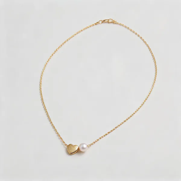 Gold_Stainless_Steel_Heart_Pearl_Pendant_Necklace_For_Women