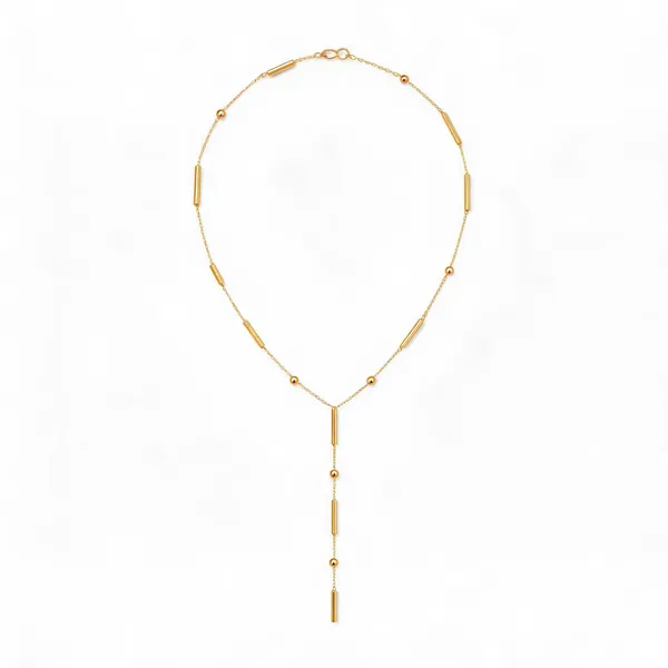 Gold_Stainless_Steel_Y-Shape_Pendant_Necklace_For_Women