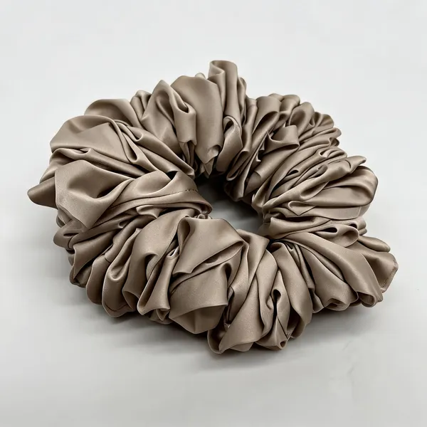 Grey_Silk_Jumbo_Oversized_Scrunchie_For_Women