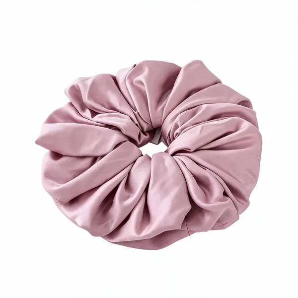Pink_Silk_Oversized_Scrunchie_For_Women