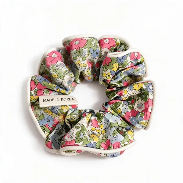 Multicolor_Silk_Floral_Print_Scrunchie_For_Women