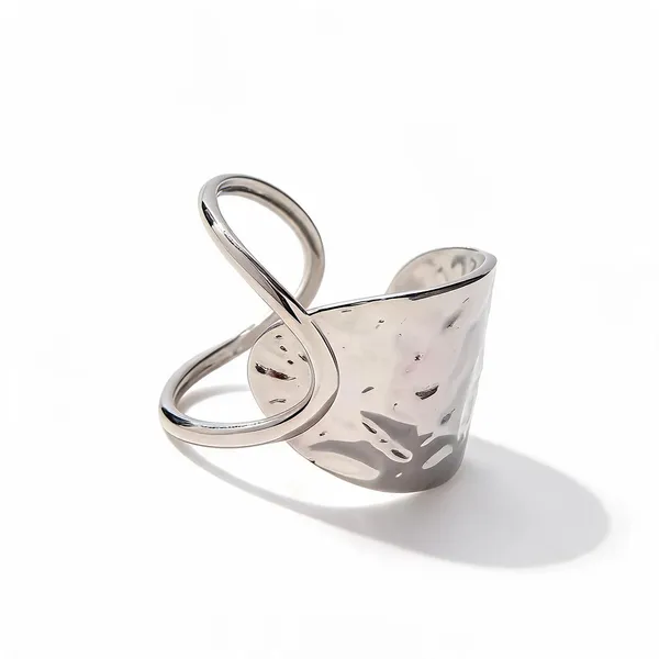 Silver_Stainless_Steel_Minimalist_Wave_Adjustable_Ring_For_Women