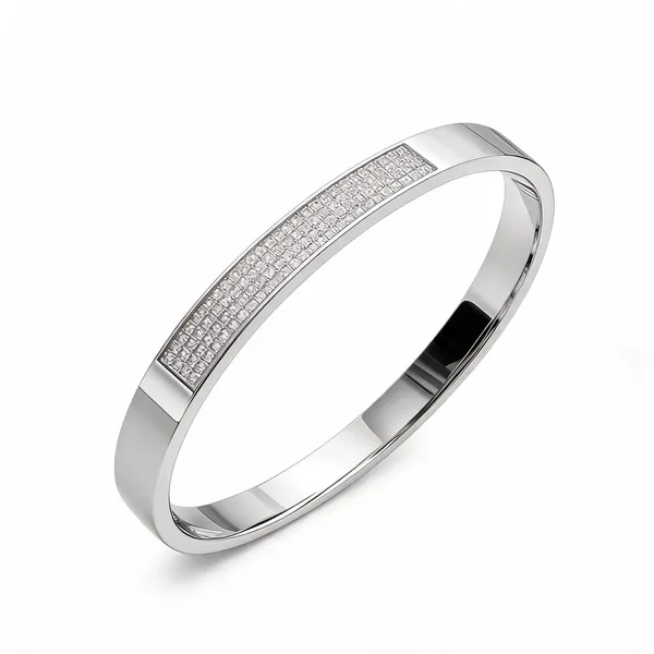 Silver_Stainless_Steel_Sovereign_Diamond_Bracelet_For_Men