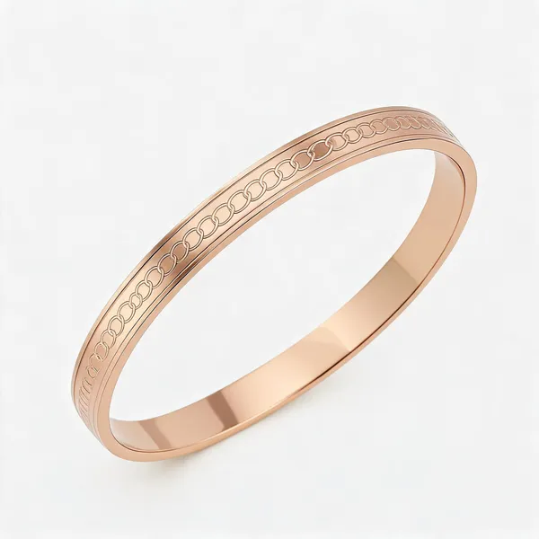 Rose_Gold_Stainless_Steel_Circle_Touch_Link_Bracelet_For_Men