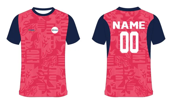 Pink_And_Navy_Short_Sleeve_Sports_Jersey_for_Unisex