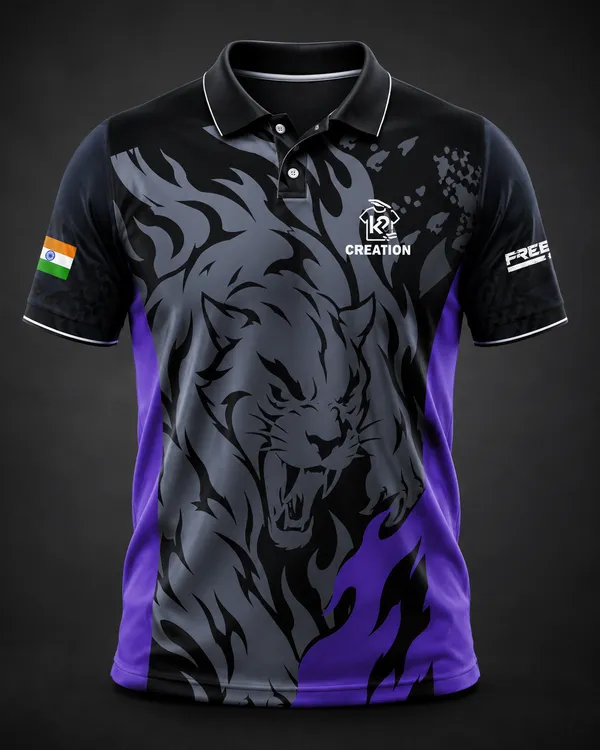 Black_Printed_Sports_Polo_T-Shirt_for_Men