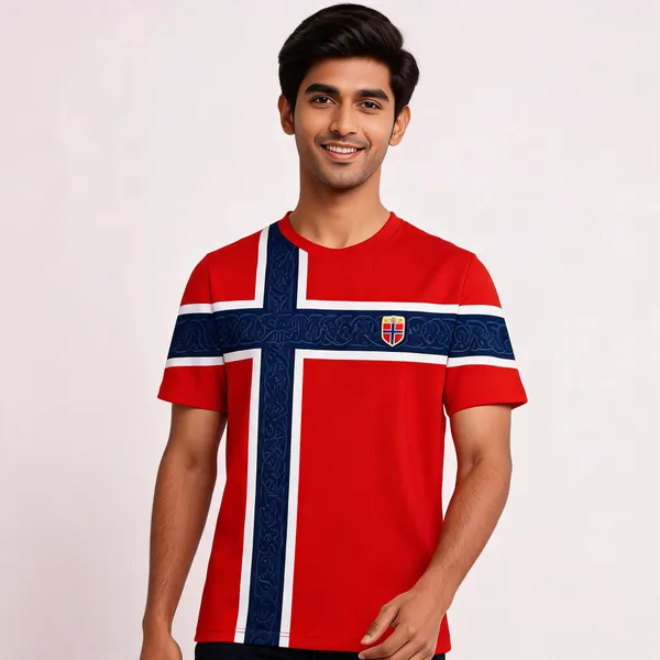Red_Flag_Print_Round_Neck_Football_Jersey_For_Unisex