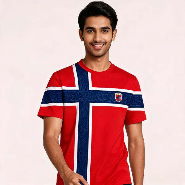 Red_Flag_Print_Round_Neck_Football_Jersey_For_Unisex