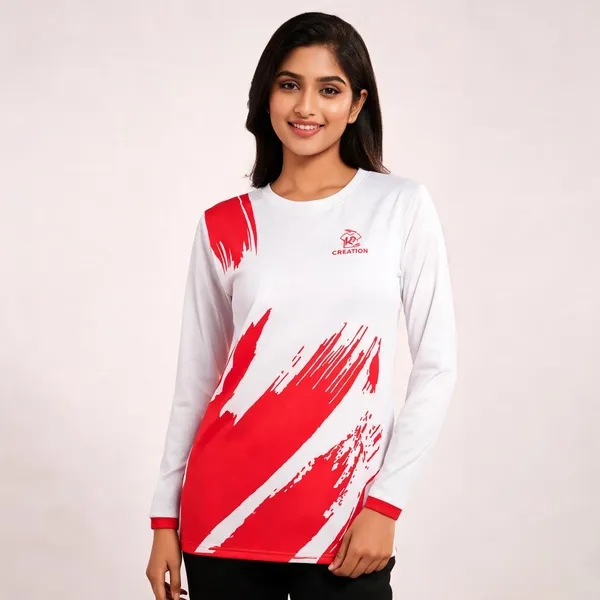 White_Red_Graphic_Print_Full_Sleeve_Sports_Jersey_For_Unisex