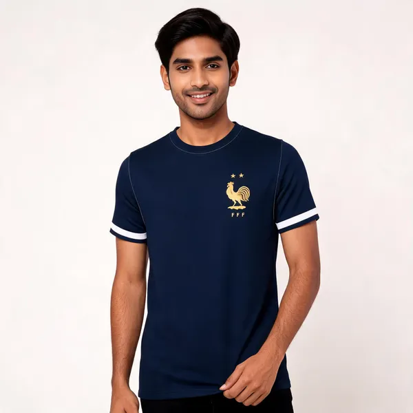 Navy_Round_Neck_Short_Sleeve_Football_Jersey_For_Unisex