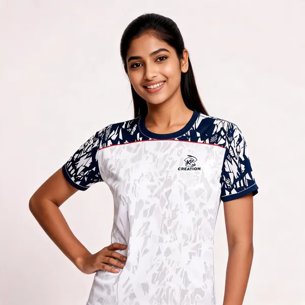 White_Geometric_Printed_Sports_Jersey_For_Unisex