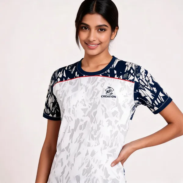 White_Geometric_Printed_Sports_Jersey_For_Unisex