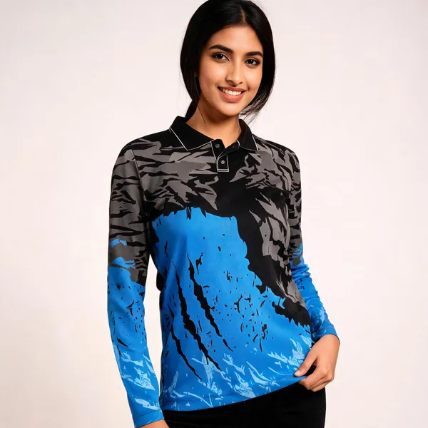 Black_Blue_Camo_Print_Regular_Fit_Polo_T-Shirt_For_Unisex