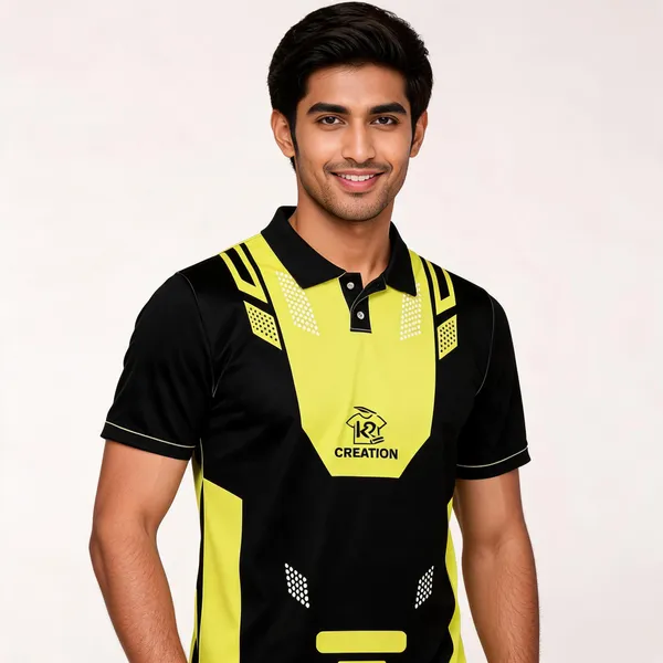 Black_Yellow_Colour-Block_Sports_Jersey_For_Unisex