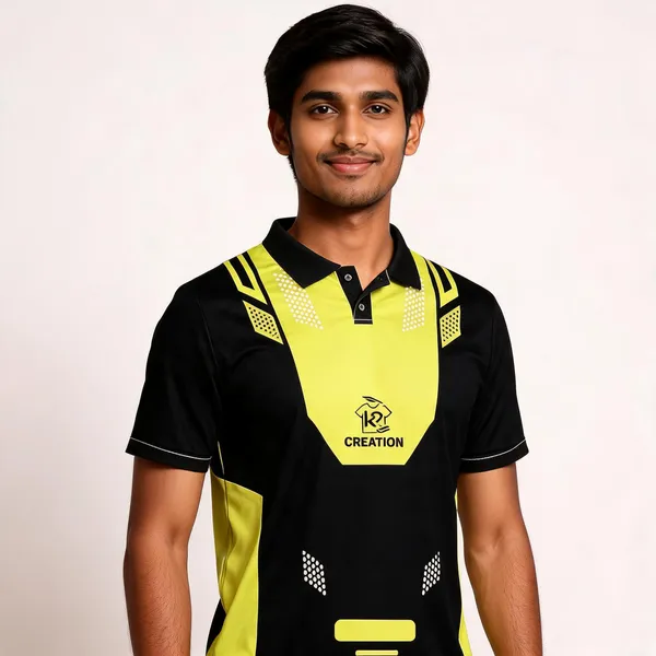 Black_Yellow_Colour-Block_Sports_Jersey_For_Unisex