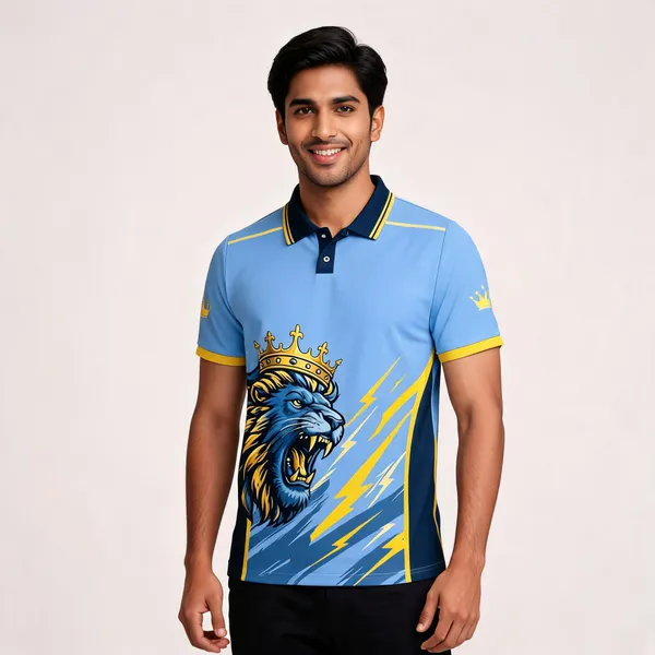 Blue_Graphic_Sports_Polo_Jersey_For_Unisex