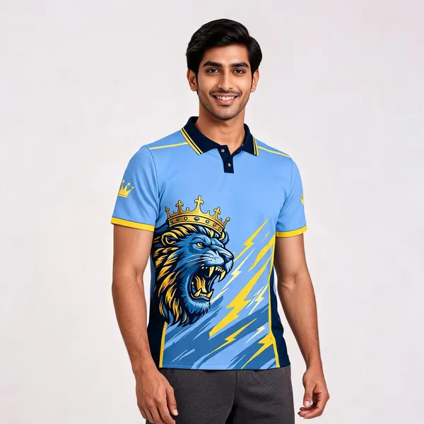 Blue_Graphic_Sports_Polo_Jersey_For_Unisex