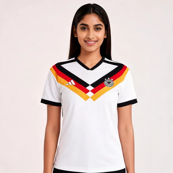 White_V-Neck_Graphic_Football_Jersey_For_Unisex