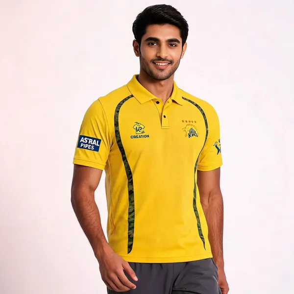 Yellow_Csk_Graphic_Cricket_Polo_Jersey_For_Unisex